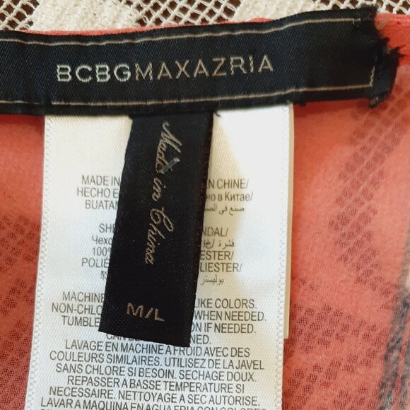 BCBG MaxAzria Sheer Poncho Blouse - Picture 7 of 12